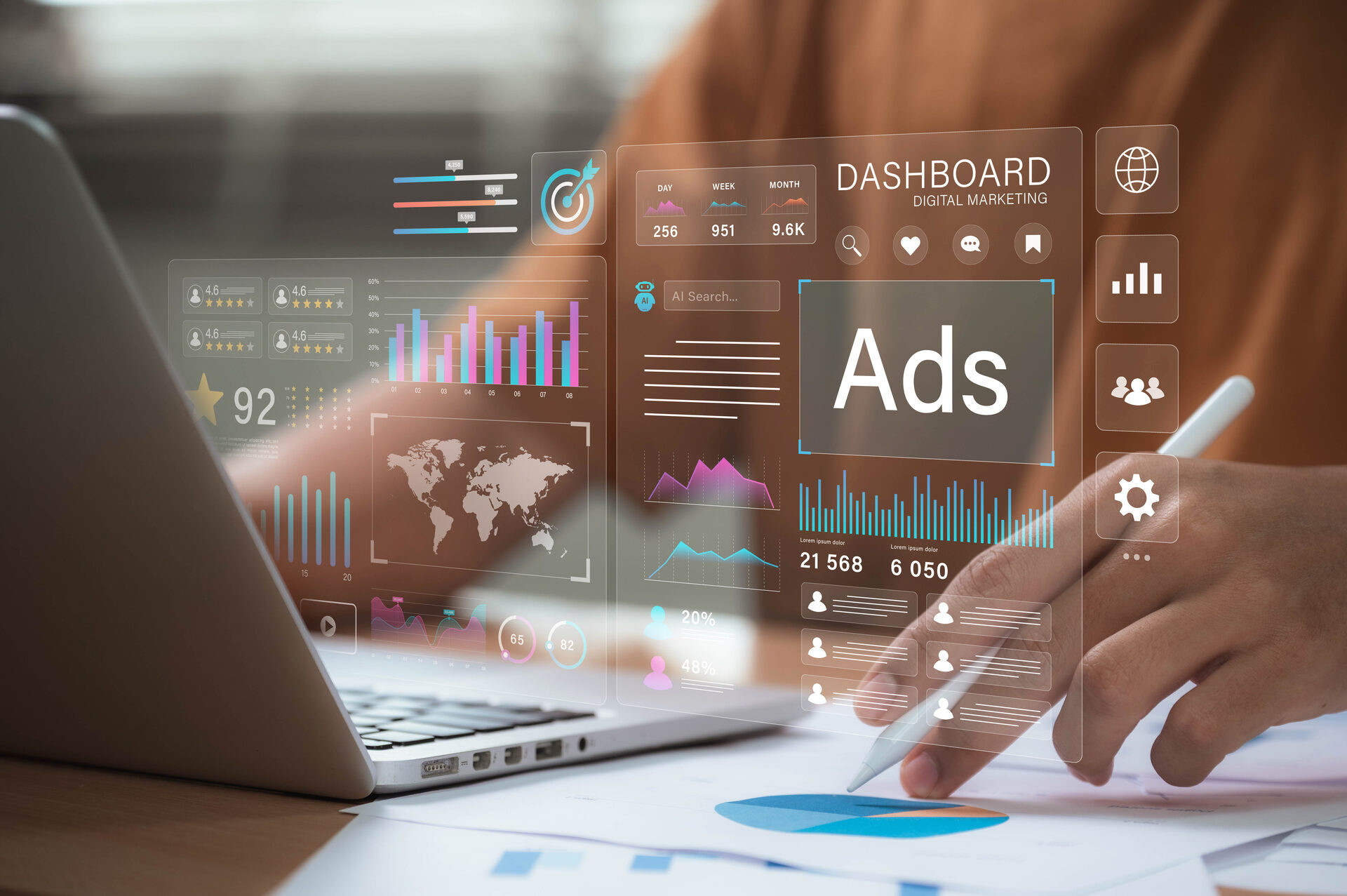 Init.field OOH advertising operations platform — campaign analytics dashboard for billboard and outdoor media operators